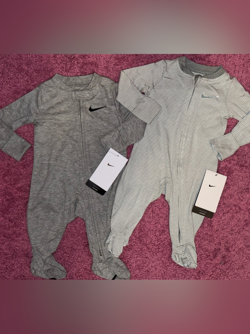 Nike Baby Two-Pack Footed Jumpsuits!